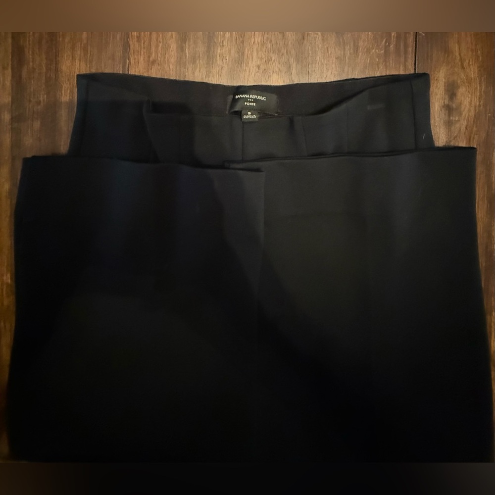 Banana republic Ponte S small black stretchy, extremely comfortable dress pants - Picture 8 of 10